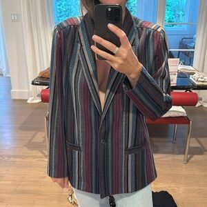 Vintage Striped Women's Blazer